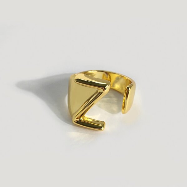 Gold initial ring - Z